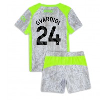 Manchester City Josko Gvardiol #24 Koszulka Trzecia dzieci 2025-26 Krótki Rękaw (+ krótkie spodenki)